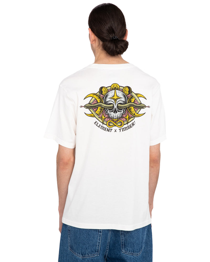 Load image into Gallery viewer, Element Men&#39;s Timber Sight Regular Fit T-Shirt Egret ELYZT00372-WBS0
