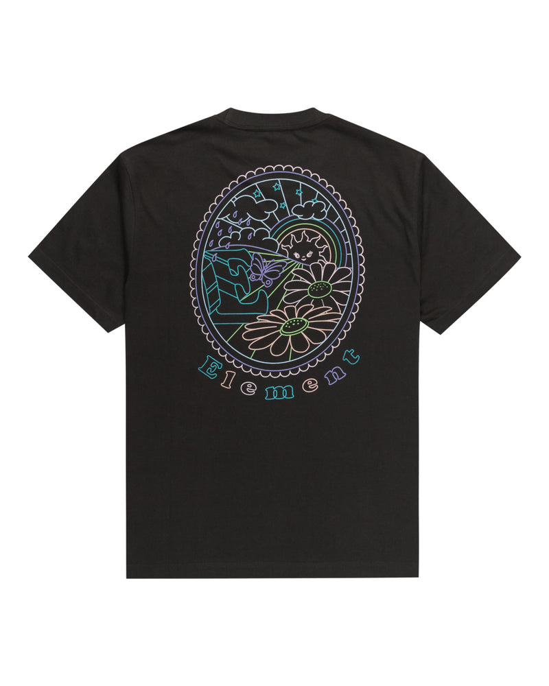 Load image into Gallery viewer, Element Men&#39;s Dawn Relax Fit T-Shirt Off Black ELYZT00387-KTA0

