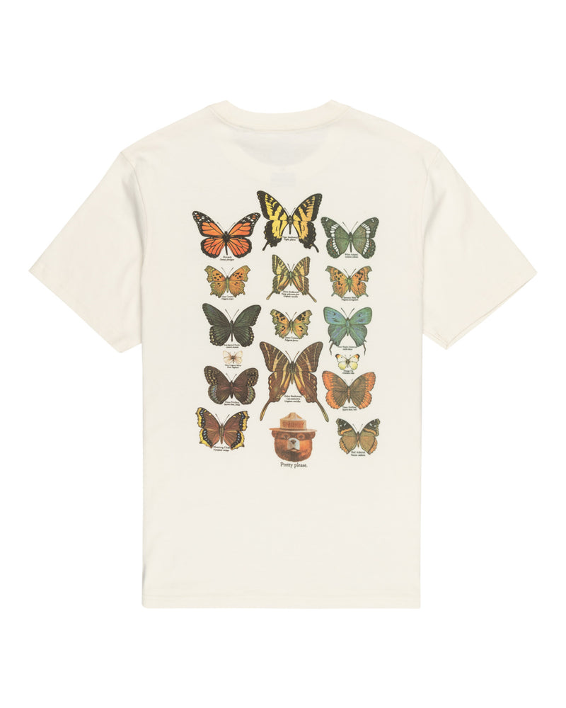 Load image into Gallery viewer, Element Men&#39;s Element x Smokey Bear Butterflies T-Shirt Egret ELYZT00394-WBS0
