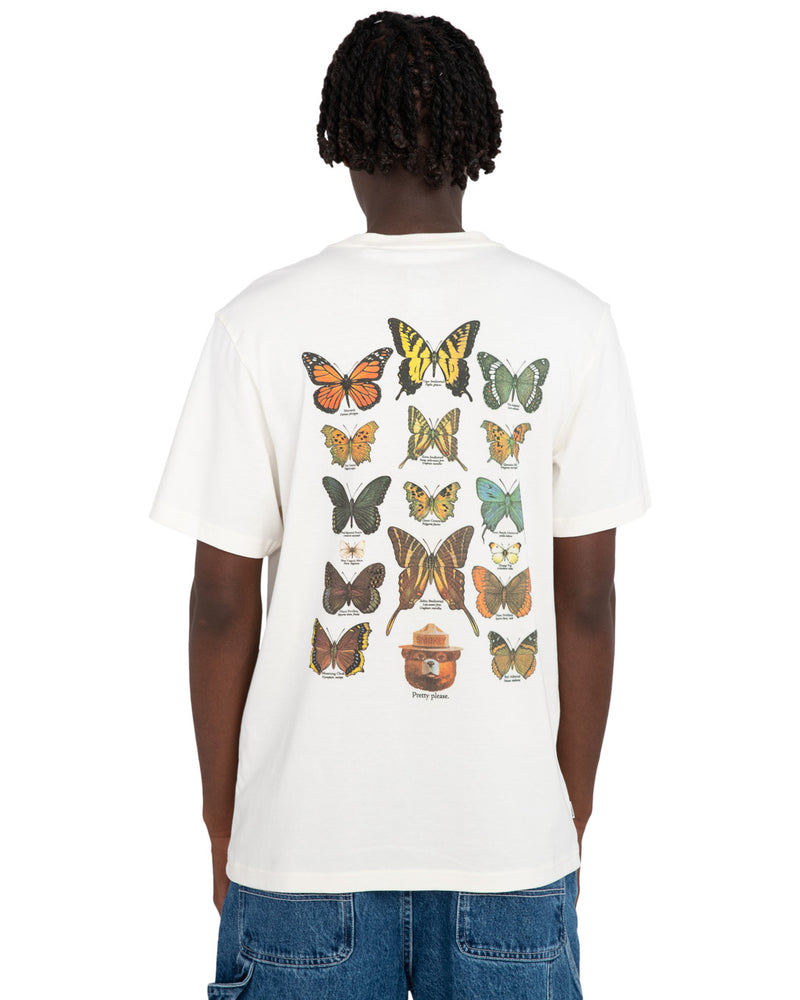 Load image into Gallery viewer, Element Men&#39;s Element x Smokey Bear Butterflies T-Shirt Egret ELYZT00394-WBS0
