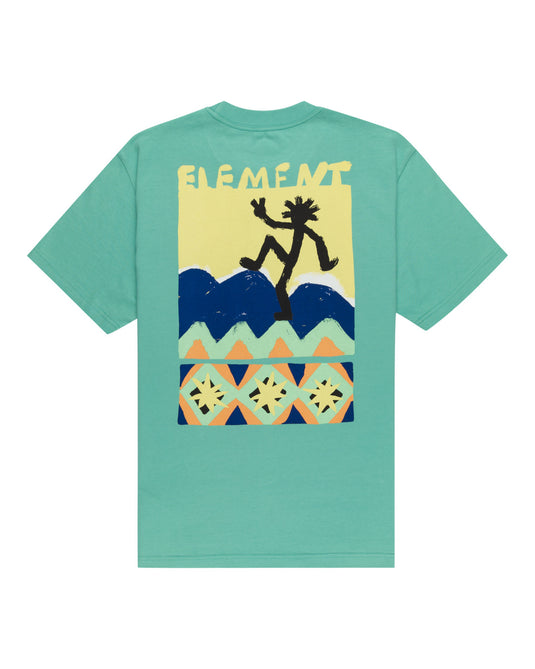 Element Men's Conquer Relax Fit T-shirt Lagoon ELYZT00398-GKK0