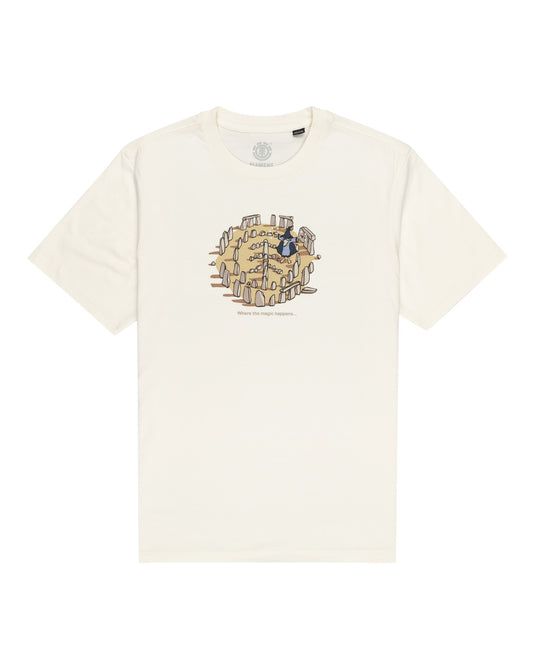 Element Men's Magical Place Regular Fit T-Shirt Egret ELYZT00408-WBS0
