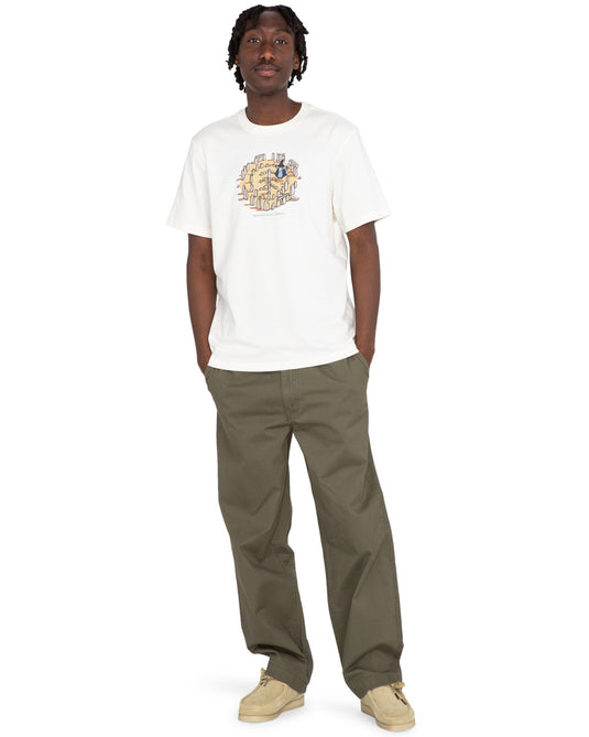 Element Men's Magical Place Regular Fit T-Shirt Egret ELYZT00408-WBS0