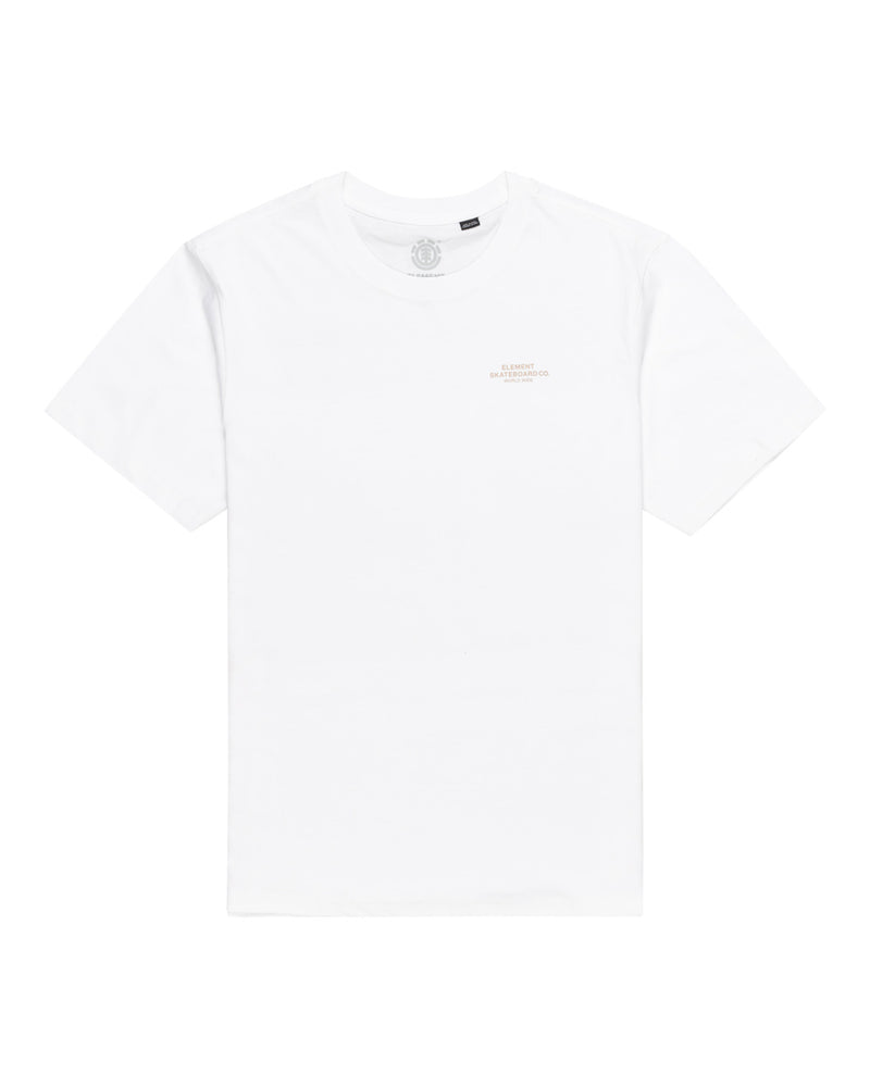 Load image into Gallery viewer, Element Men&#39;s Skateboard Co Short Sleeves T-Shirt Optic White ELYZT00493-WBB0
