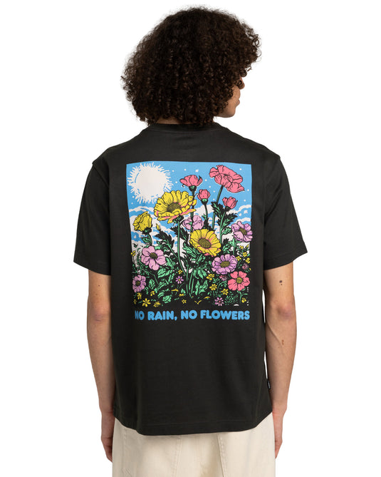 Element Men's No Rain Short Sleeve T-Shirt Off Black ELYZT00509-KTA0