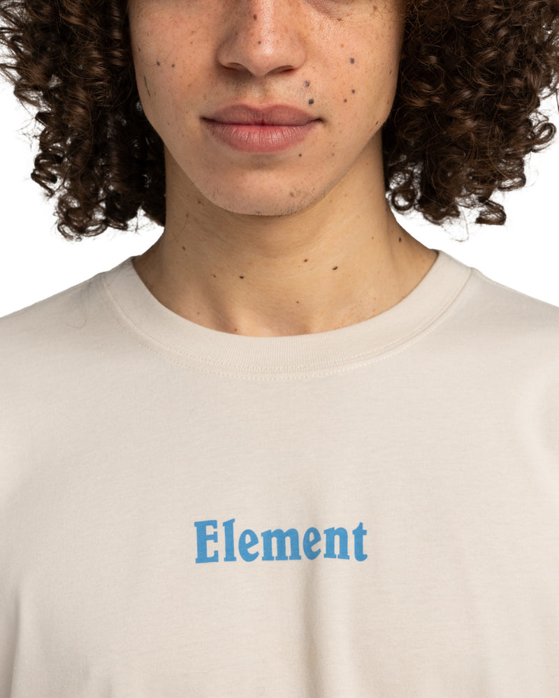 Load image into Gallery viewer, Element Men&#39;s No Rain Short Sleeve T-Shirt Oat Milk ELYZT00509-TEG0
