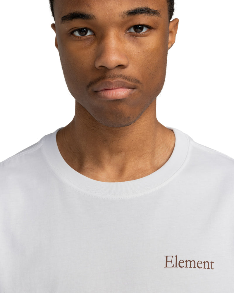 Load image into Gallery viewer, Element Men&#39;s SBXE Nest Short Sleeve T-Shirt Optic White ELYZT00516-WBB0
