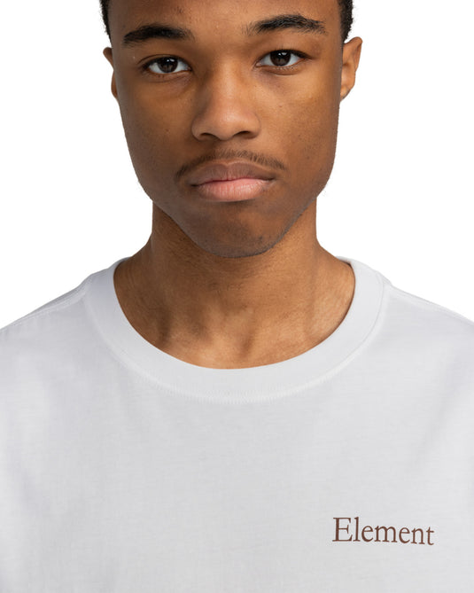 Element Men's SBXE Nest Short Sleeve T-Shirt Optic White ELYZT00516-WBB0