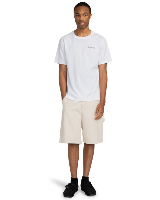 Element Men's SBXE Nest Short Sleeve T-Shirt Optic White ELYZT00516-WBB0