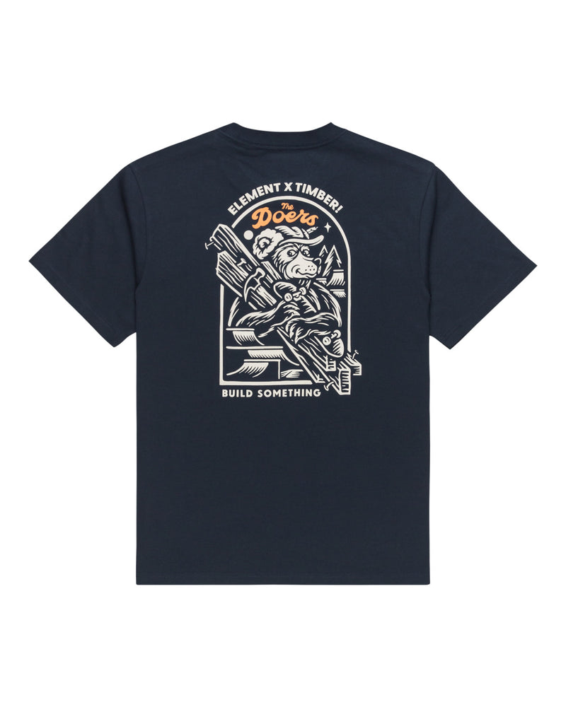Load image into Gallery viewer, Element Men&#39;s Timber Carry Short Sleeves T-Shirt Eclipse Navy ELYZT00520-ECN
