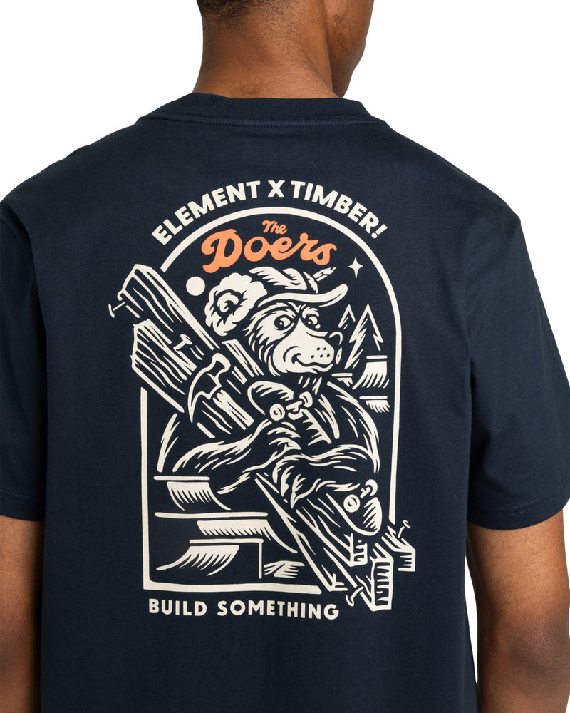 Load image into Gallery viewer, Element Men&#39;s Timber Carry Short Sleeves T-Shirt Eclipse Navy ELYZT00520-ECN
