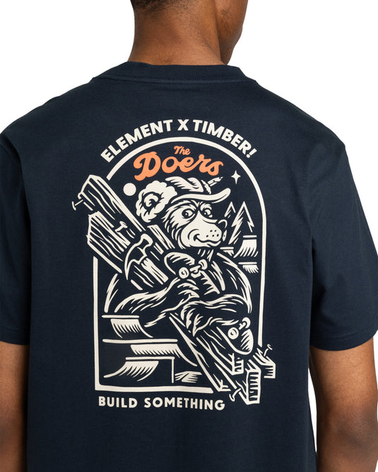 Element Men's Timber Carry Short Sleeves T-Shirt Eclipse Navy ELYZT00520-ECN