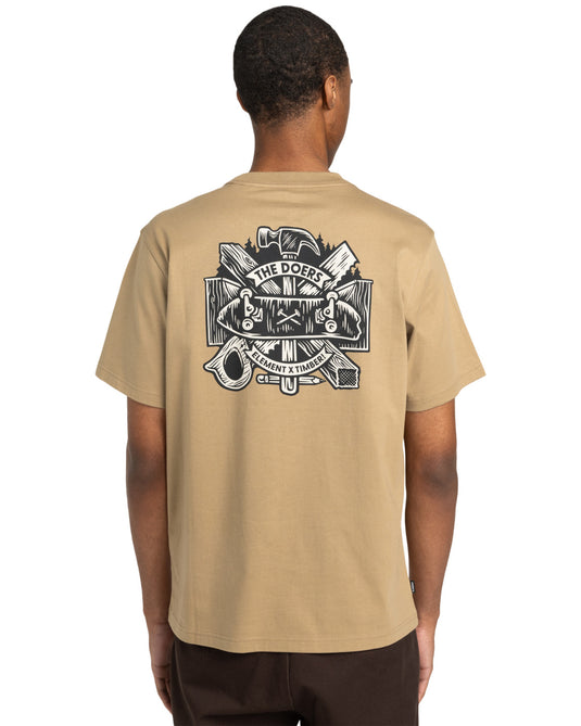 Element Men's Timber Supply Short Sleeve T-Shirt Khaki ELYZT00522-KHA
