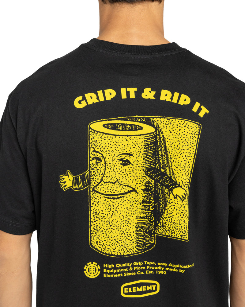 Load image into Gallery viewer, Element Men&#39;s Grip It T-Shirt Flint Black ELYZT00567-FBK
