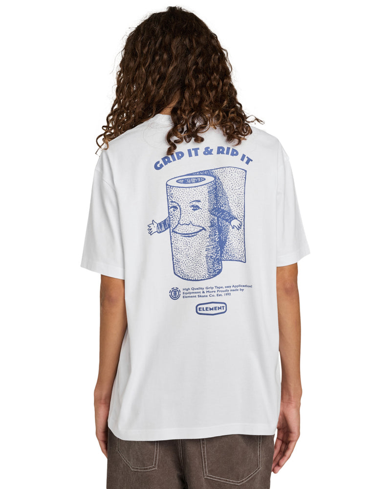 Load image into Gallery viewer, Element Men&#39;s Grip It T-Shirt Optic White ELYZT00567-WBB0
