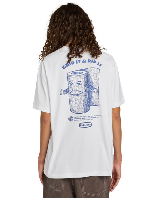 Element Men's Grip It T-Shirt Optic White ELYZT00567-WBB0