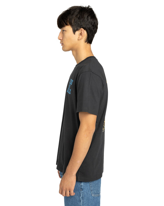 Element Men's Timber On Track Short Sleeve T-Shirt Off Black ELYZT00575-KTA0