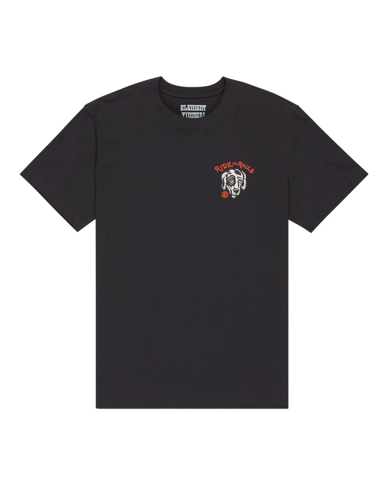 Load image into Gallery viewer, Element Men&#39;s Timber Hobos T-Shirt Off Black ELYZT00582-KTA0
