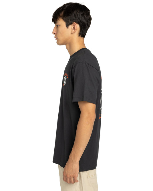 Element Men's Timber Hobos T-Shirt Off Black ELYZT00582-KTA0