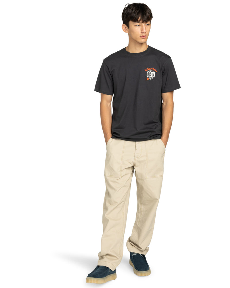 Load image into Gallery viewer, Element Men&#39;s Timber Hobos T-Shirt Off Black ELYZT00582-KTA0
