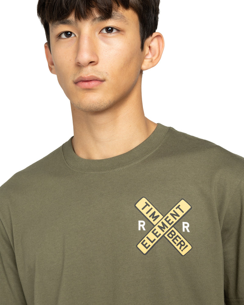 Load image into Gallery viewer, Element Men&#39;s Timber Signs Short Sleeve T-Shirt Kalamata ELYZT00586_GZH0
