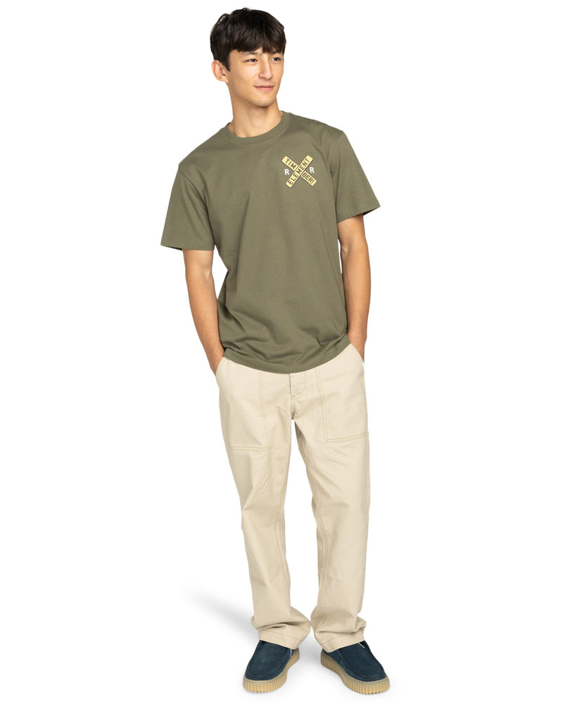 Load image into Gallery viewer, Element Men&#39;s Timber Signs Short Sleeve T-Shirt Kalamata ELYZT00586_GZH0
