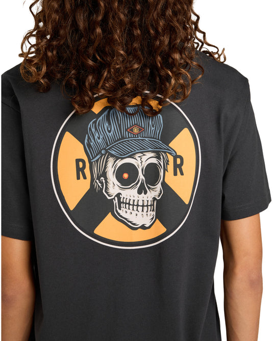 Element Men's Timber Signs Short Sleeve T-Shirt Off Black ELYZT00586_KTA0