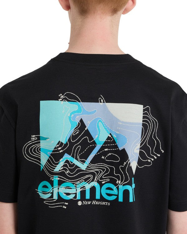 Load image into Gallery viewer, Element Men's New Heights T-Shirt Off Black ELYZT00627-KTA0
