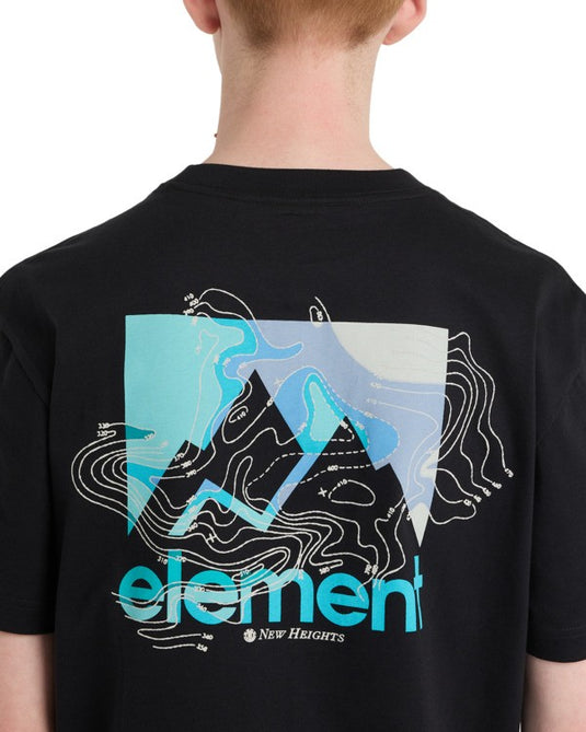 Element Men's New Heights T-Shirt Off Black ELYZT00627-KTA0