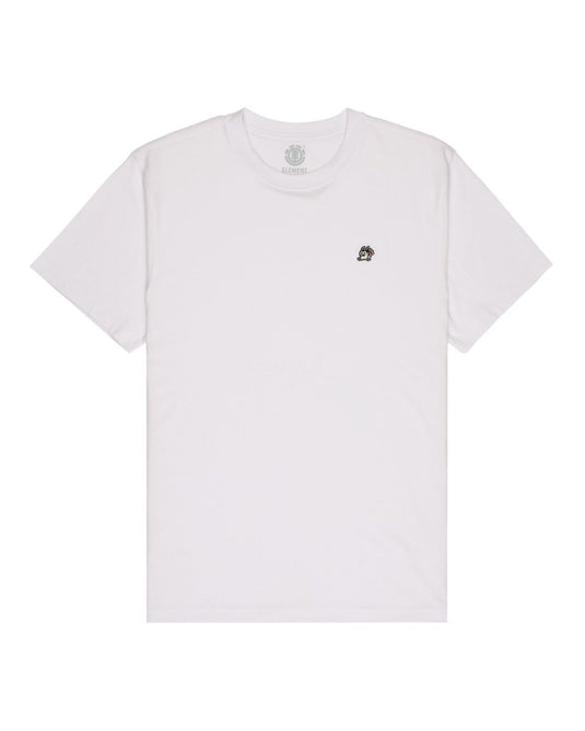 Element Men's Pizza Short Sleeved T-Shirt White ELYZT00630-WBB0