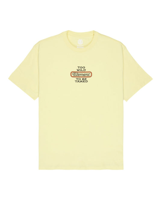 Element Men's Too Wild T-Shirt Wax Yellow ELYZT00643-YDM0