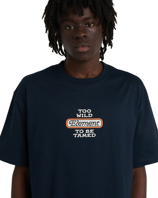 Element Men's Too Wild T-Shirt Eclipse Navy ELYZT00643-ECN