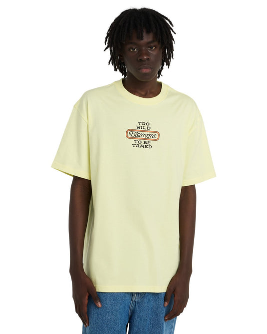 Element Men's Too Wild T-Shirt Wax Yellow ELYZT00643-YDM0