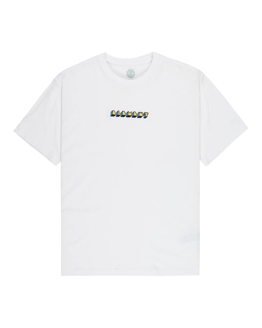 Element Men's World Peace T-Shirt Optic White ELYZT00646-WBB0