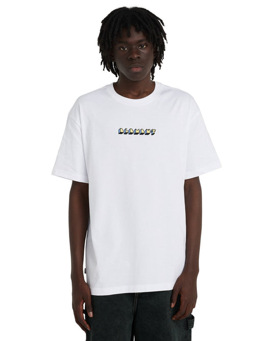 Element Men's World Peace T-Shirt Optic White ELYZT00646-WBB0