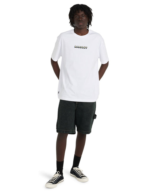 Element Men's World Peace T-Shirt Optic White ELYZT00646-WBB0