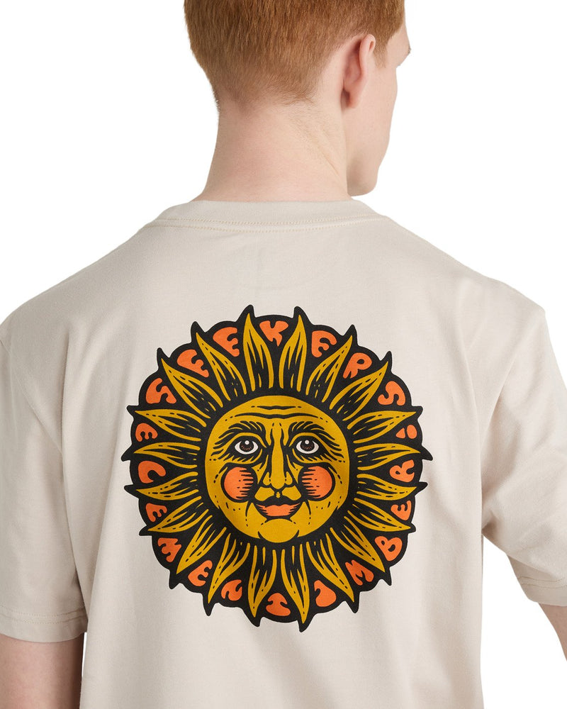 Load image into Gallery viewer, Element Men's Timber The Light Short Sleeve T-Shirt Oat Milk ELYZT00653-TEG0
