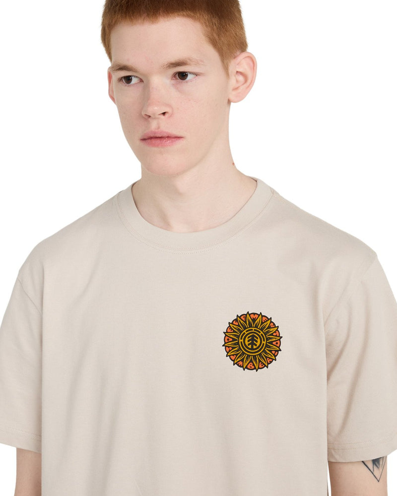 Load image into Gallery viewer, Element Men's Timber The Light Short Sleeve T-Shirt Oat Milk ELYZT00653-TEG0
