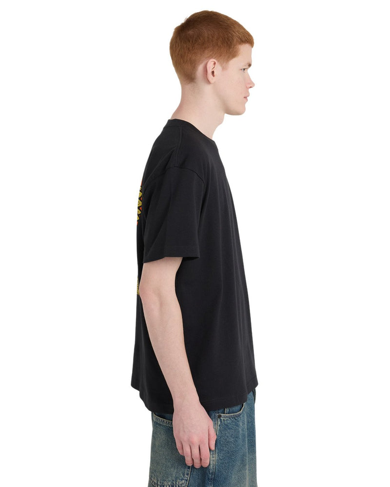 Load image into Gallery viewer, Element Men's Timber The Frog Short Sleeve T-Shirt Off Black ELYZT00654-KTA0
