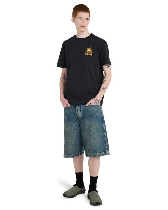 Element Men's Timber The Frog Short Sleeve T-Shirt Off Black ELYZT00654-KTA0