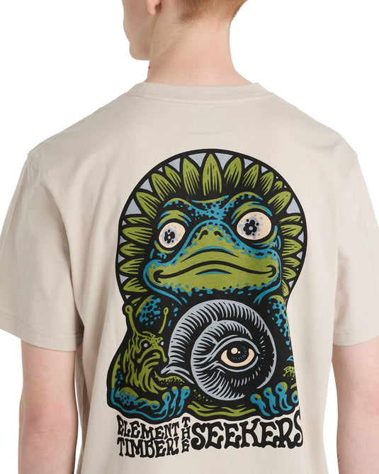 Element Men's Timber The Frog Short Sleeve T-Shirt Oat Milk ELYZT00654-TEG0