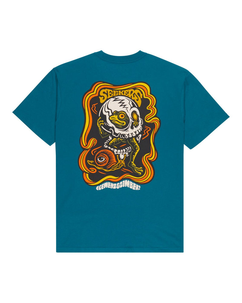 Load image into Gallery viewer, Element Men's Timber Hermit Short Sleeve T-Shirt Mallard Blue ELYZT00656-BQH0
