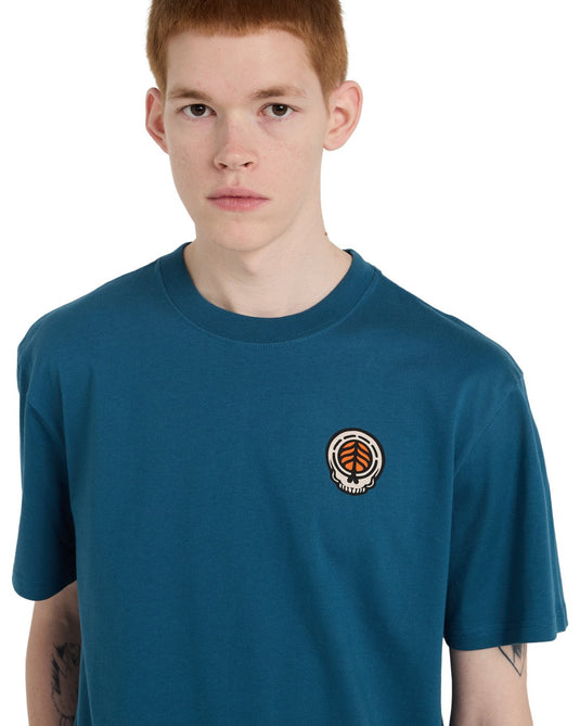 Element Men's Timber Hermit Short Sleeve T-Shirt Mallard Blue ELYZT00656-BQH0