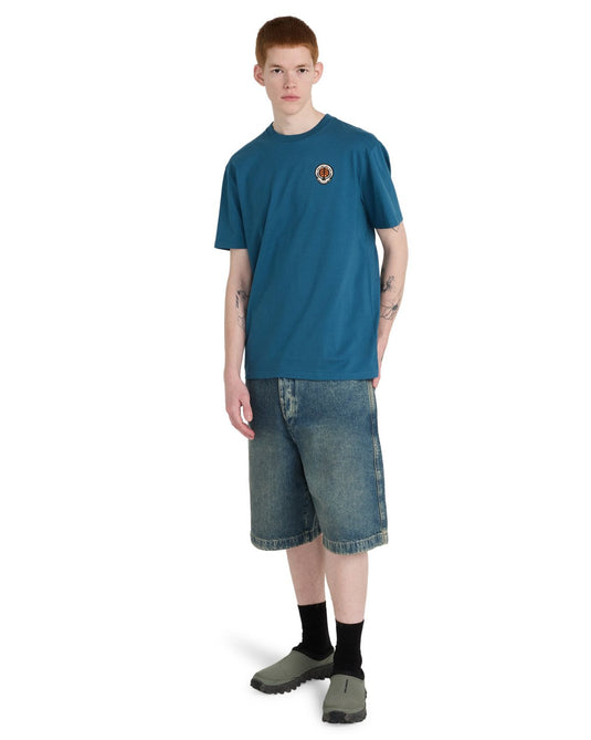 Element Men's Timber Hermit Short Sleeve T-Shirt Mallard Blue ELYZT00656-BQH0