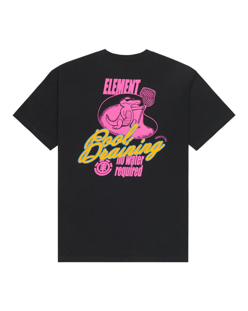 Load image into Gallery viewer, Element Men's Pool Draining T-Shirt Off Black ELYZT00662-KTA0

