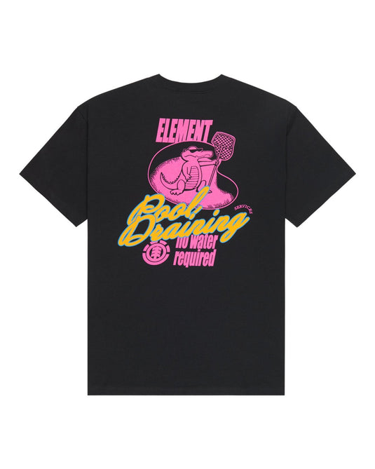 Element Men's Pool Draining T-Shirt Off Black ELYZT00662-KTA0