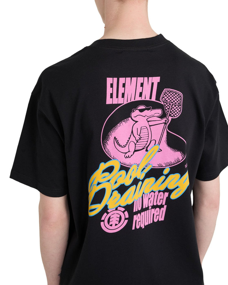 Load image into Gallery viewer, Element Men's Pool Draining T-Shirt Off Black ELYZT00662-KTA0
