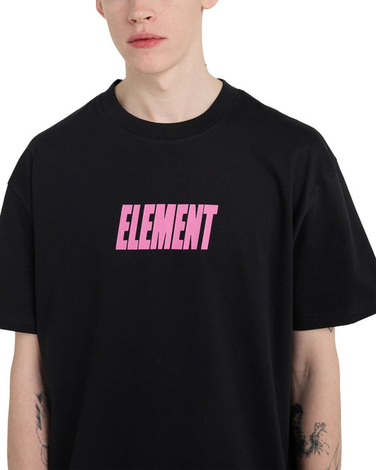 Element Men's Pool Draining T-Shirt Off Black ELYZT00662-KTA0