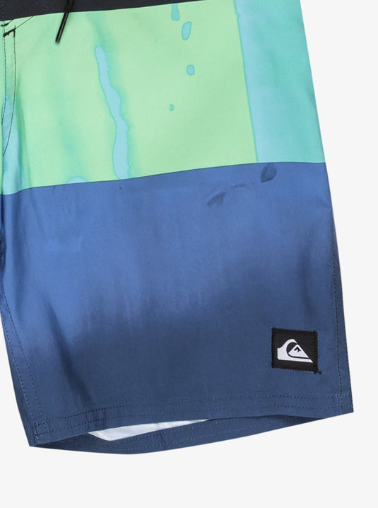 Quiksilver Kids' Everyday Panel 17" Swim Shorts Nebulas Blue Bloomfade EQBBS03724-BQV9