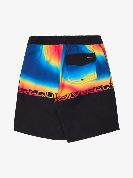 Quiksilver Kids' Everyday Half Jam 17" Boardshorts (8-14 Years) Black Wordblock EQBBS03742-KVJ6